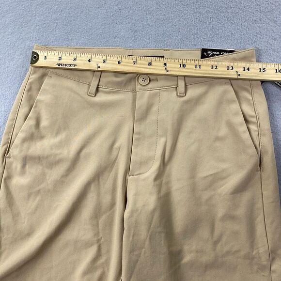 Michael Kors Tech Shorts Mens 28 Beige 8 Inseam Wicking Lightweight Outdoors - Picture 8 of 13